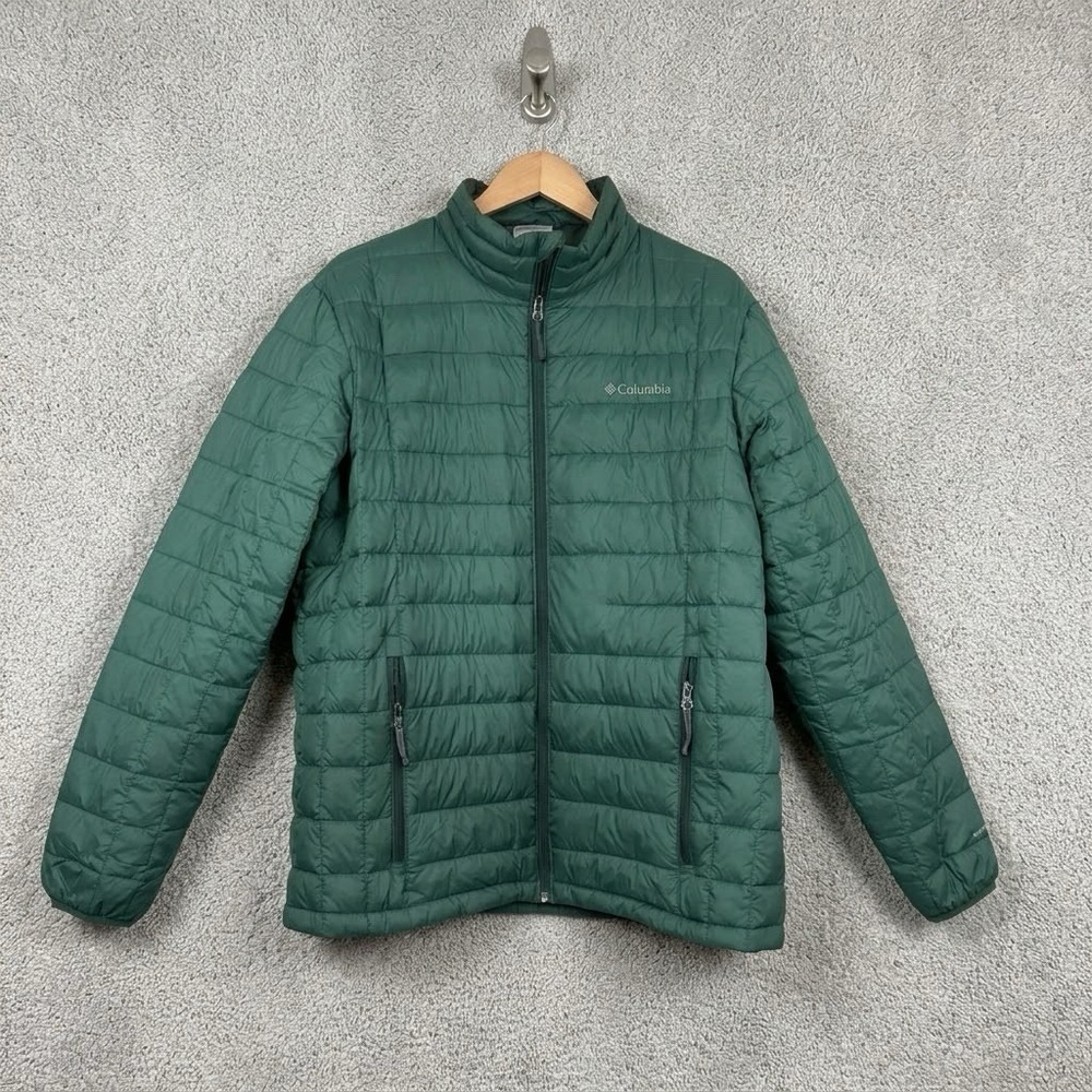 Columbia Voodoo Falls 590 TurboDown Omni-Heat Puffer Jacket Green Men's Large